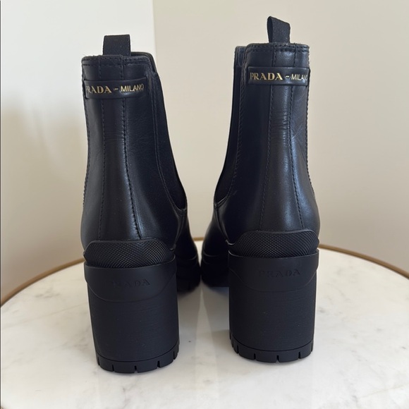 Prada Women's Black Leather Boots - Picture 1 of 6